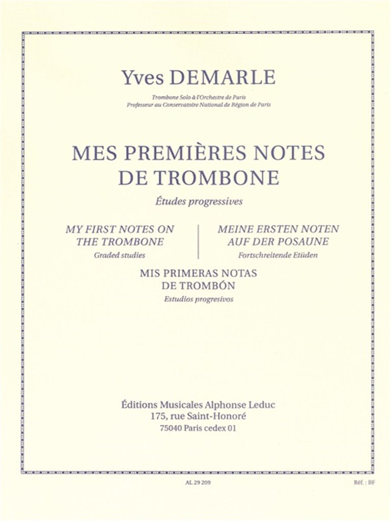 Mes Premieres Notes De Tromb.